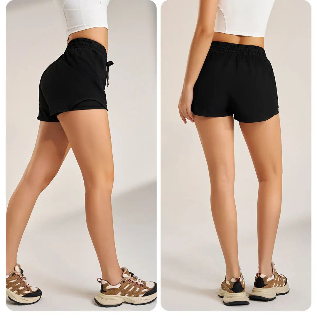NAQIYAYABEI high-waist running shorts