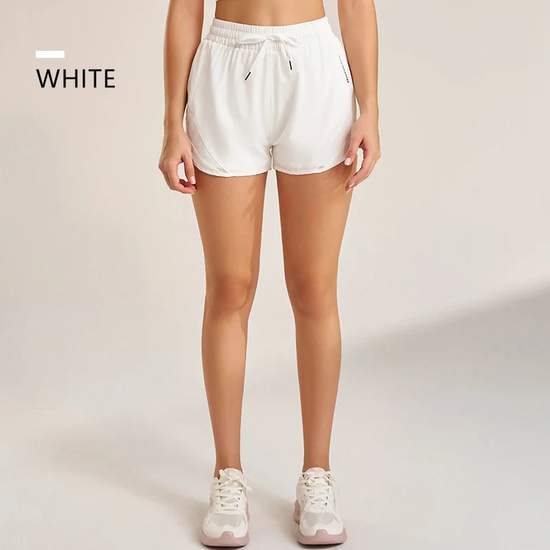 NAQIYAYABEI high-waist running shorts