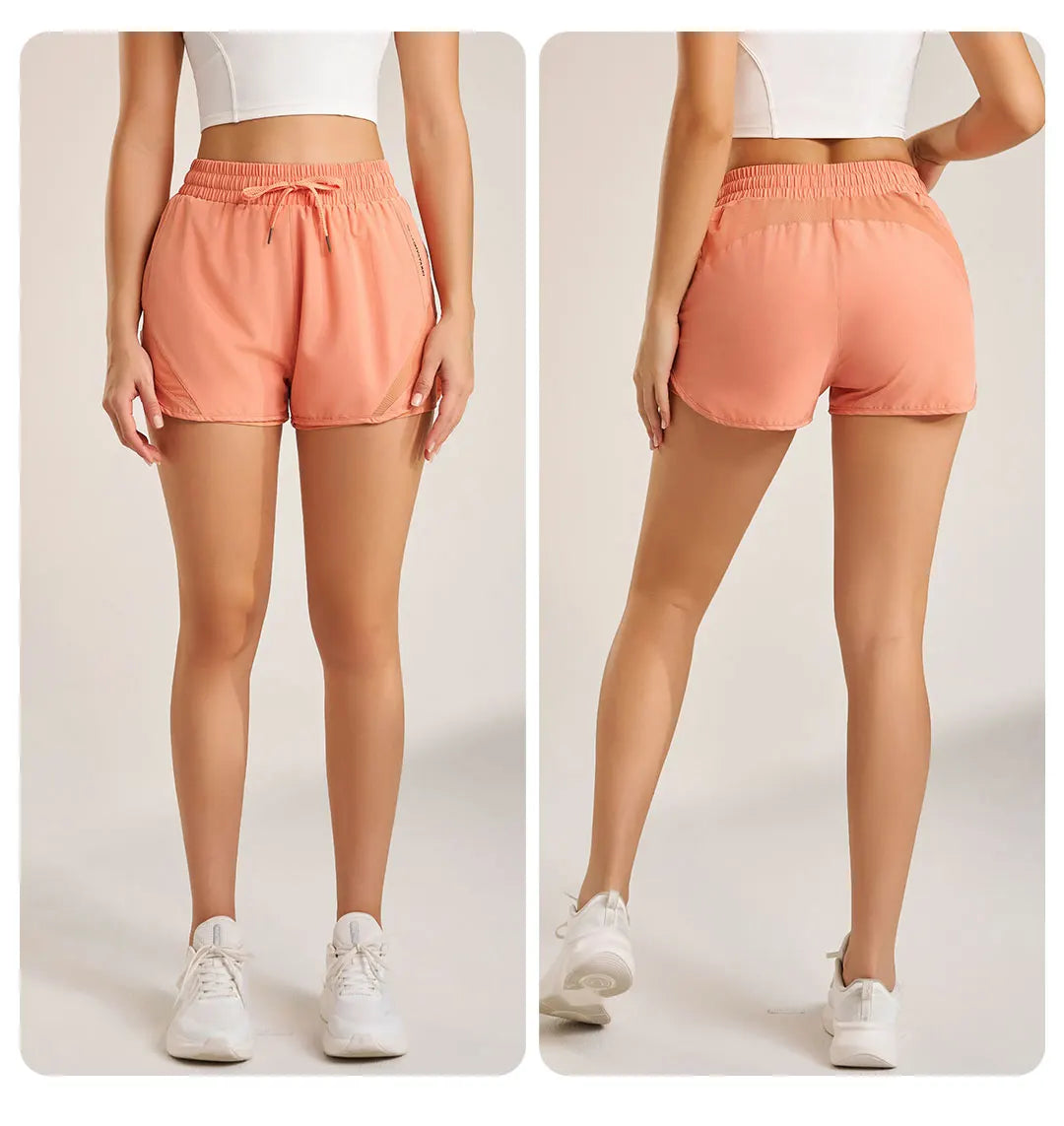 NAQIYAYABEI high-waist running shorts