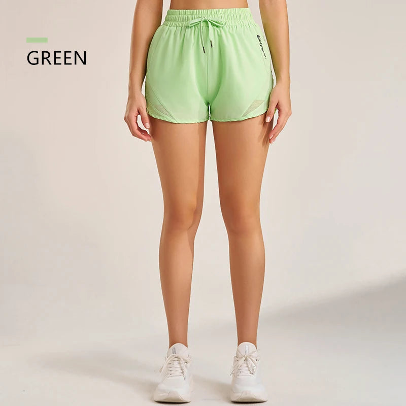 NAQIYAYABEI high-waist running shorts