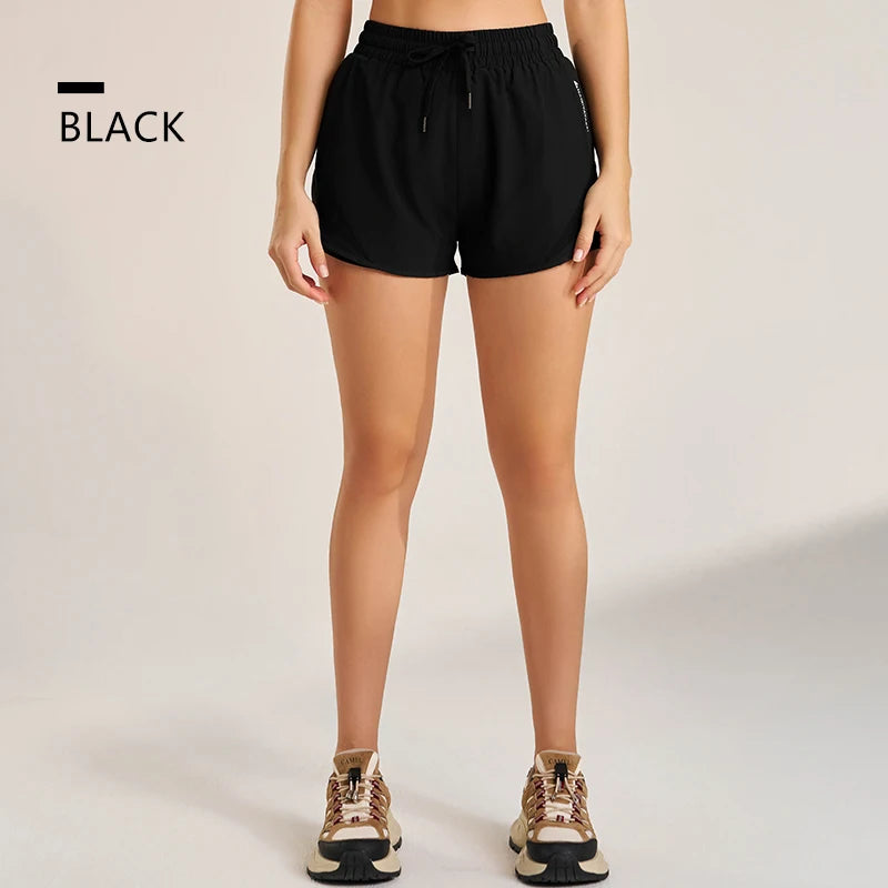 NAQIYAYABEI high-waist running shorts