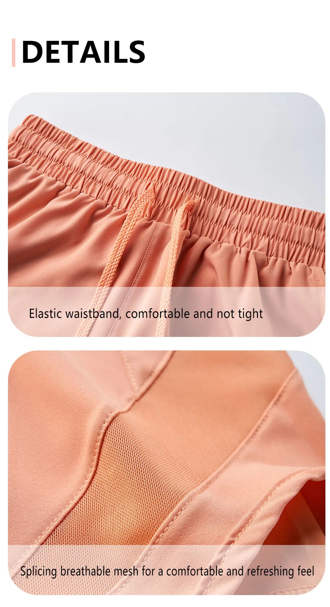 NAQIYAYABEI high-waist running shorts