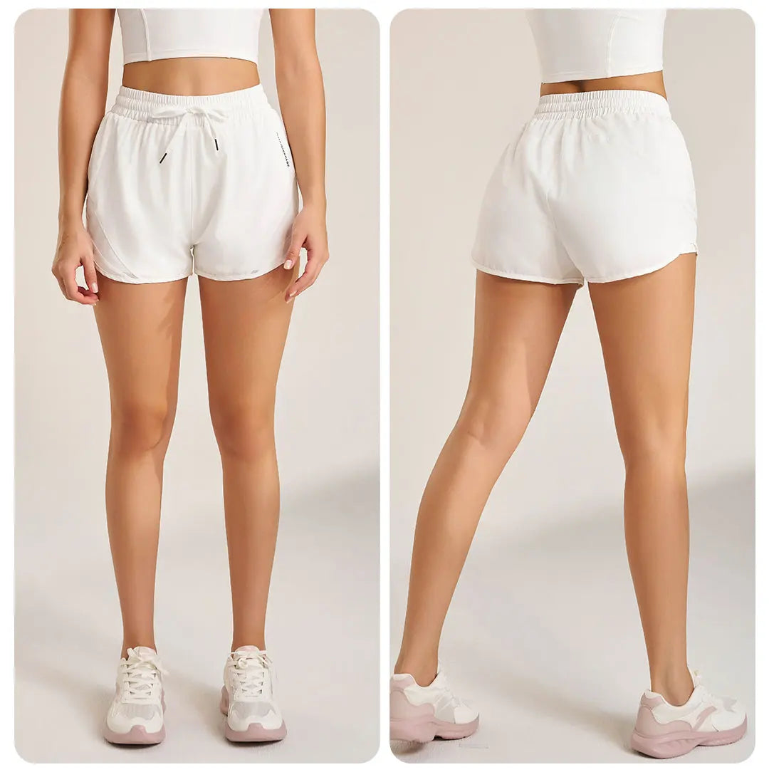NAQIYAYABEI high-waist running shorts